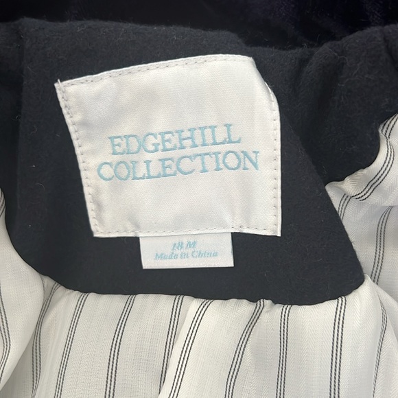 Edgehill Collection Baby Boy 12-24 Months Long Sleeve Button Front Dress Coat - Picture 9 of 11